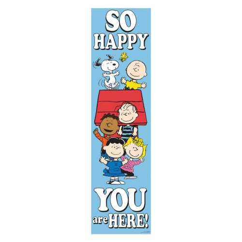 Peanuts&reg; So Glad You Are Here! Banner - Vertical