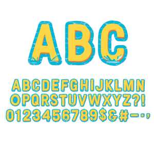 Seas the Day Deco Letters, Pack of 182