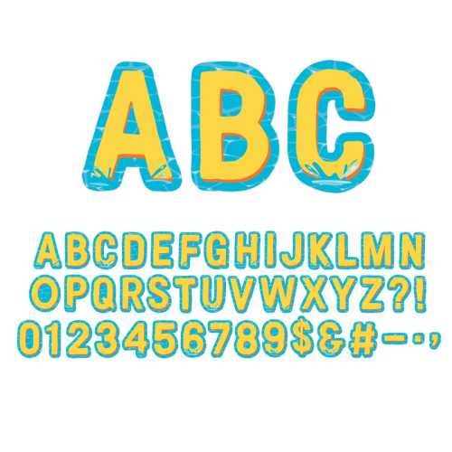 Seas the Day Deco Letters, Pack of 182