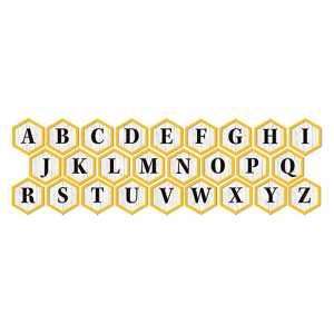 The Hive Deco Letters, 96 Characters