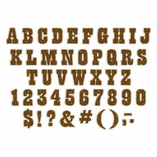 Wild Wild Classroom Deco Letters, 181 Characters