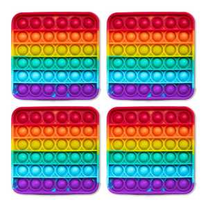 Rainbow Pop It Mats, Pack of 4
