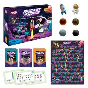 Rocket Race Number Sense & Place Value Board Game