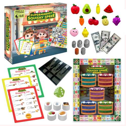 Supermarket Squishy Spree Money Counting Game