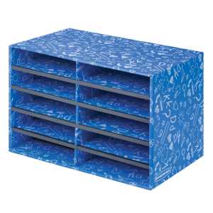 10 Compartment Classroom Literature Sorter