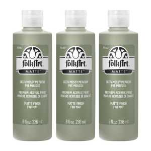 Acrylic Paint Matte, 8oz., Mossy Meadow, Pack of 3