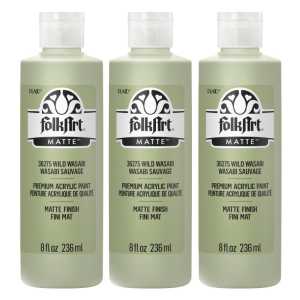 Acrylic Paint Matte, 8oz., Wild Wasabi, Pack of 3