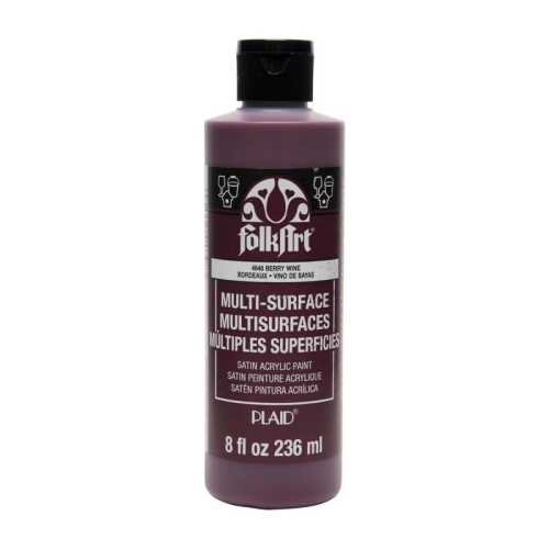 Acrylic Paint Multi-Surface Satin, 8oz., Berry Wine