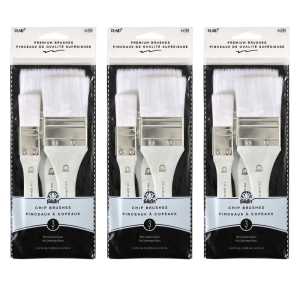 White Nylon Chip Set, 3 Per Set, 3 Sets
