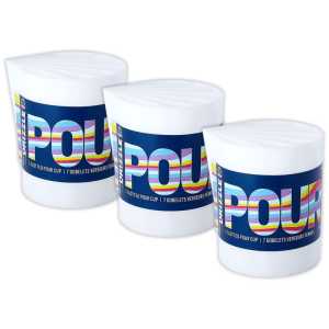Drizzle Divided 7-Slot Pour Cup, Pack of 3