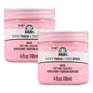 Super Thick Acrylic Paint, 4 oz, Soft Pink, 2-Pack