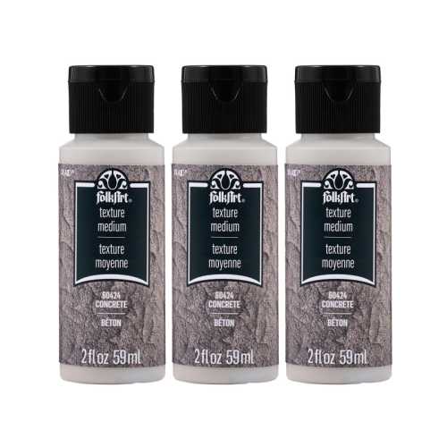 Textured Medium, 2 oz, Concrete, 3-Pack