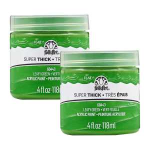 Super Thick Acrylic Paint, 4 oz, Leafy Green, 2-Pack