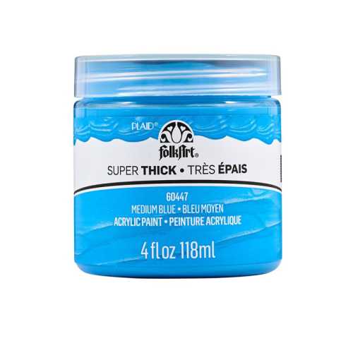 Super Thick Acrylic Paint, 4 oz, Medium Blue