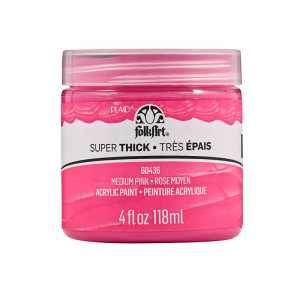 Super Thick Acrylic Paint, 4 oz, Medium Pink