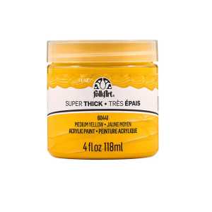 Super Thick Acrylic Paint, 4 oz, Medium Yellow