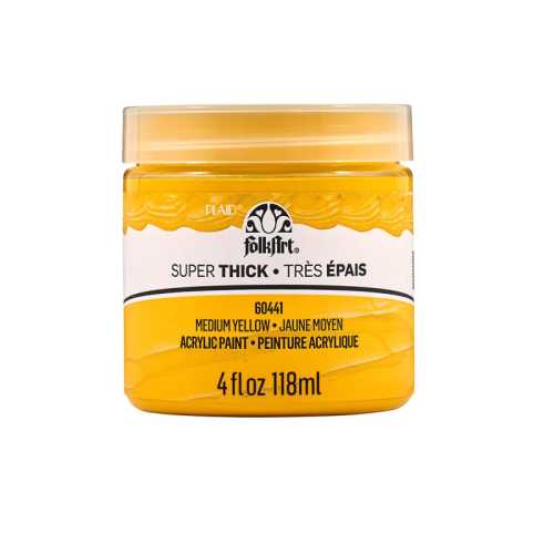 Super Thick Acrylic Paint, 4 oz, Medium Yellow
