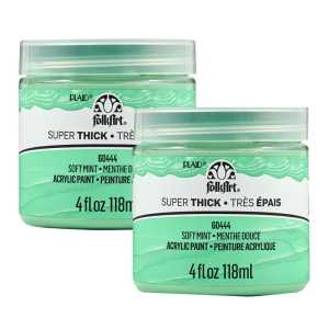 Super Thick Acrylic Paint, 4 oz, Soft Mint, 2-Pack