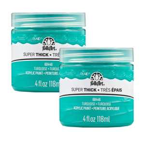 Super Thick Acrylic Paint, 4 oz, Turquoise, 2-Pack