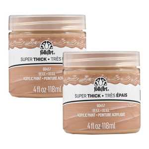 Super Thick Acrylic Paint, 4 oz, Beige, 2-Pack