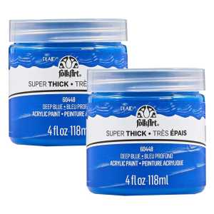 Super Thick Acrylic Paint, 4 oz, Deep Blue, 2-Pack