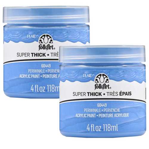 Super Thick Acrylic Paint, 4 oz, Periwinkle, 2-Pack