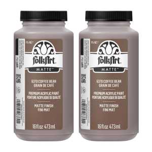 Acrylic Paint Matte, 16oz., Coffee Bean, Pack of 2