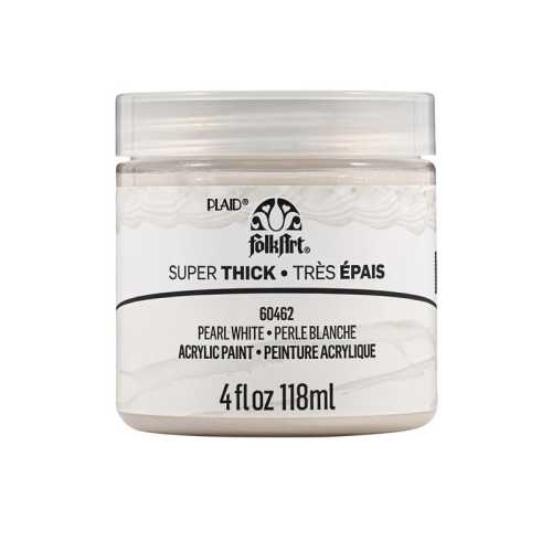 Super Thick Acrylic Paint, 4 oz, Pearl White