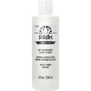 Acrylic Paint Matte, 8oz., Wicker White
