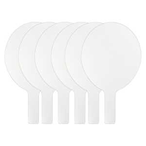 Oval Dry Erase Answer Paddles, 7" x 12", Pack of 6