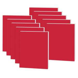 Foam Board, Red, 20 x 30 in, Pack of 10