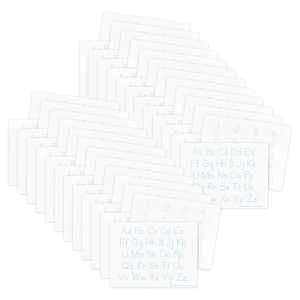 Two-Sided Dry Erase Learning Mat, 9" x 12", Letters & Numbers, Pack of 48