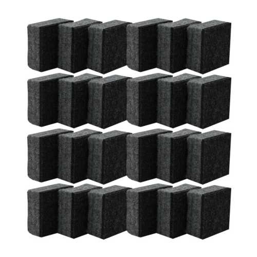Felt Student Dry Erase/Chalkboard Erasers, Pack of 24