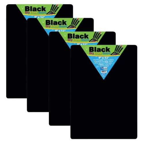 Black Dry Erase Boards, 9