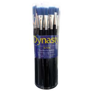Blue Ice Easel Brush Canister, 60 Brushes