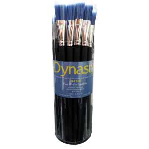 Blue Ice Flat Brush Canister, 50 Brushes