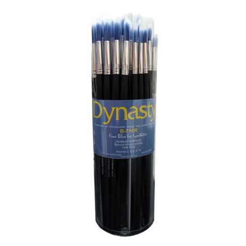 Blue Ice Round Brush Canister, 50 Brushes