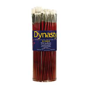 Finest White Synthetic Bright Brush Canister, 60 Brushes