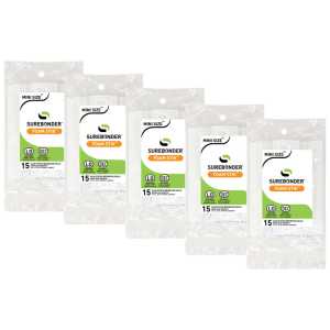 Foam Low-Temperature Glue Sticks, 4", 15-Count, 5-Pack