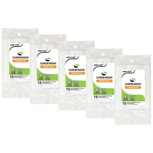 Foam Low-Temperature Glue Sticks, 4