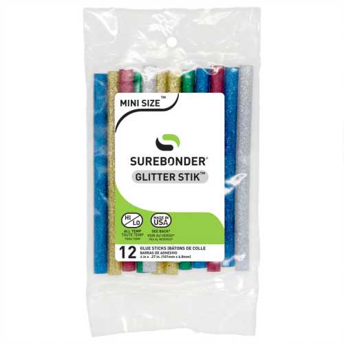 Glitter Mini Glue Sticks, 4