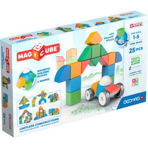 Magicube Magnetic Shapes & Animals Building Set, 25 Pieces