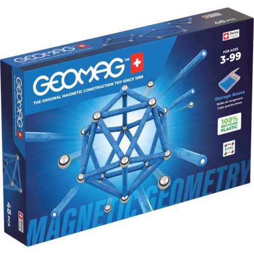 Classic Magnetic Geometry Construction Set, 48 Pieces