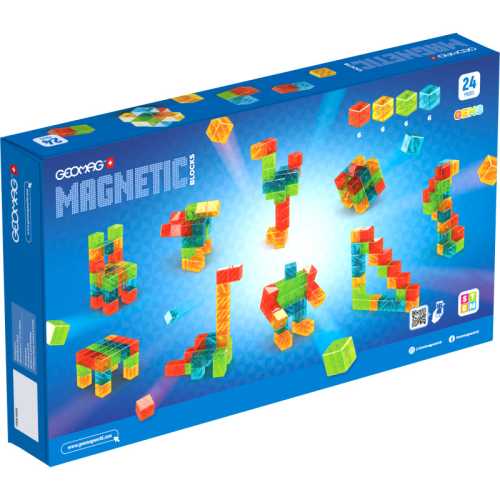 Magnetic Blocks Gems Set, 24 Pieces