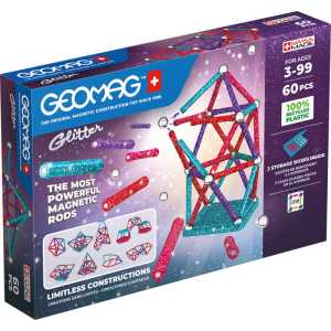 Glitter Magnetic Panels Building Set, 60 Pieces