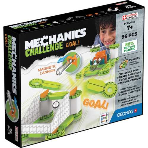 Mechanics Challenge, Goal, Magnetic Building Set, 96 Pieces