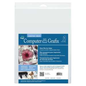 Clear Inkjet Film Sheets, 8.5" x 11", 6-Pack