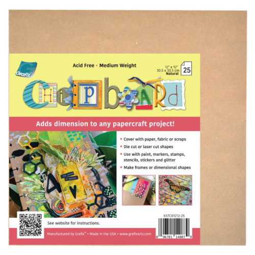 Natural Medium Chipboard, 12