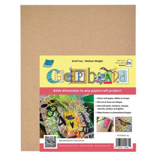 Natural Medium Chipboard, 8.5