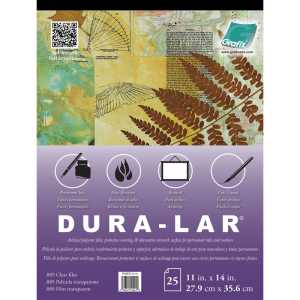 Clear Dura-Lar Pad, 11" x 14", 25 Sheets
